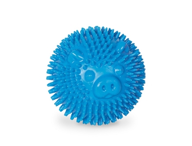 Tyggebold, TPR blå gris Ø6,5 cm (3)