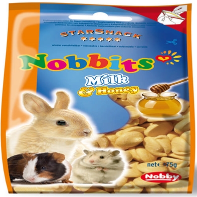 Starsnack Nobbits Milk & Honey 75 g (12)