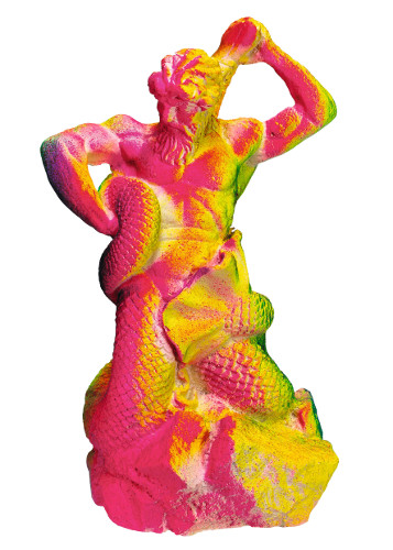 Græsk figur, neon, L12,7 x B10,2 x H20,2 cm (1)