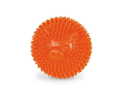 Tyggebold, TPR orange gris Ø6,5 cm (3)