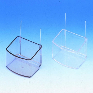 Papegøjeskål m/wire, transparent (50)