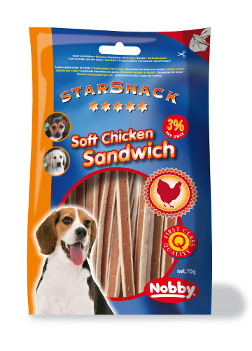 STARSNACK Soft Chicken Sandwich, 70 g (24)