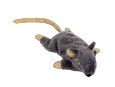 Plysmus m/catnip grå 14,5 cm (3)