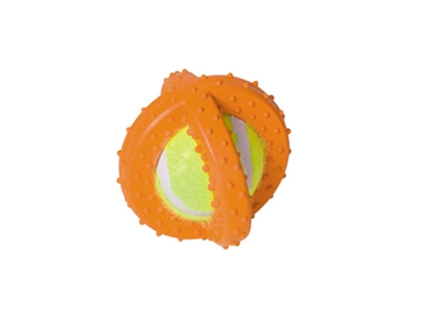 Rågummilegetøj, orange 7,5 cm (3)