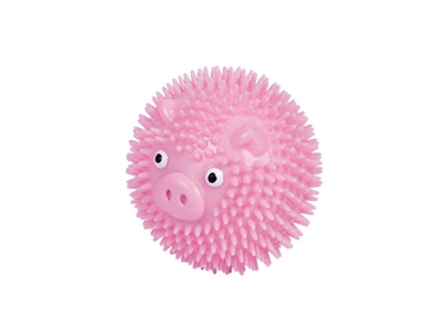 TPR tyggebold, pink gris, 6,5 cm (3)