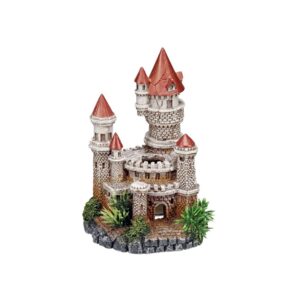 Akvariedekoration - Castle med plants