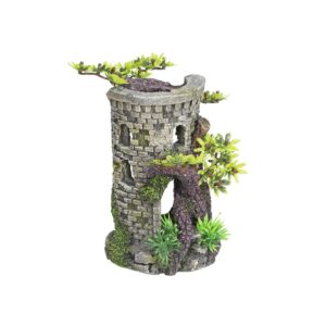 Akvariedekoration - Tower med bonsai