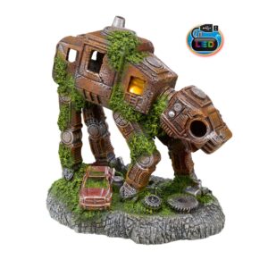 Akvariedekoration - Junk Robot med LED