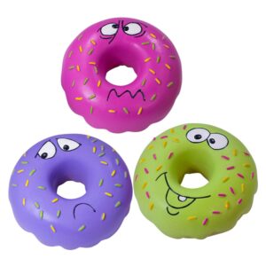 Display 12 stk., Latex Donut med ansigt