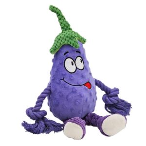 Plys Aubergine med reb