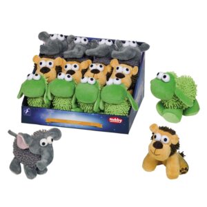 display 12  stk., Moppy Toy får/Elefant/Løve