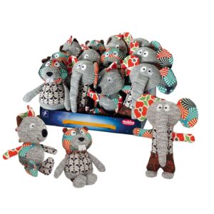 Display 12  stk. - Plys dyr Patchwork