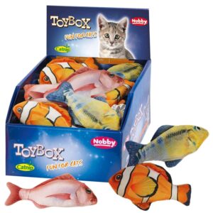 Display 24 stk. - Plys fisk med Catnip