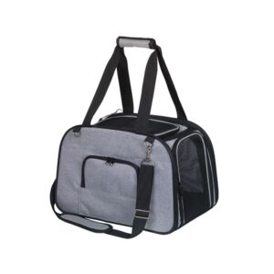 Hundetaske "TALI" grå 43 x 28 x 28 cm
