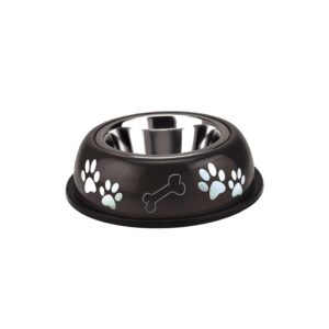 Skål "NICE DINER" brun/sort, 19,5 cm - 0,35 L