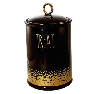Keramisk godbidsbeholder "TREAT" 10,5x10,5x18 cm, 0,85 l