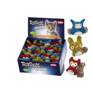 Display 30 stk. - Stofdyr med plys og catnip